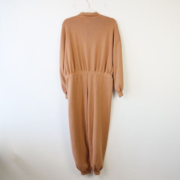 Pretty Lavish Darcie Knit Jumpsuit Brown Large - Picture 7 of 12